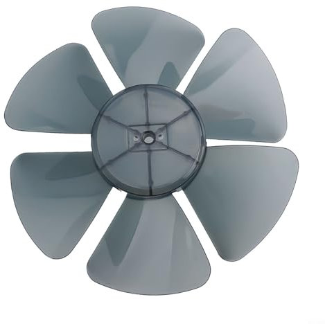 Pala del ventilatore a 6 pale per ventilatori elettrici domestici da 25,4 cm, parte di ricambio leggera e affidabile (nero trasparente)