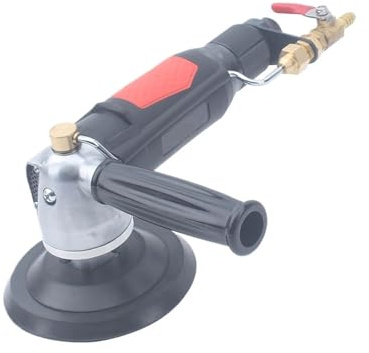 Pneumatischer Nassschleifer mit Wasserzufuhr, 5 Zoll, Luft-Nasspolierer, Steinpolierwerkzeuge for Polieren von Marmor, Granit, Stein