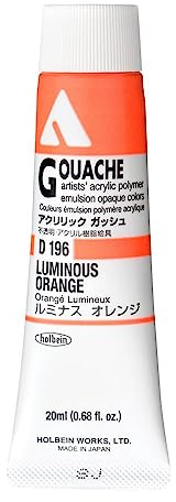 Holbein Acryla Gouache Luminous Orange (C) 20ml