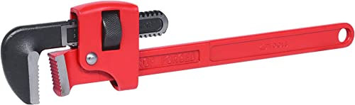 KS Tools 114.0018 - Plomberie Outillage Clé Serre Tube - Type Stillson en 18'', 450 mm - Pince Plombier avec Serrage en Continu - Cle Tube Forgée avec Mâchoires en Acier Traité - Denture Opposée
