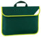 Quadra Büchertasche mit Reflektor - 4 Liter (EinheitsgröÃŸe) (Flaschengrün)