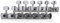 Gewa 545515 Meccanica Chitarra Acustica 12 Corde Set, Bottoni Metallici Nichelati