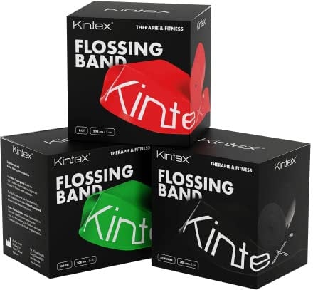 Kintex Flossingband Voodoo, 208 cm x 5 cm, Kompressionsband, Therapie, Beweglichkeit, Reha, Flossing, Flossband, Training, Regeneration (Grün)