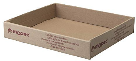 Mopec Bandeja de cartón en Color Craft Marca, Pack de 4 Unidades, 23.00x27.00x4.50 cm