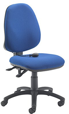 Office Hippo Desk Chair, Ergonomic Home & Office Chair With Adjustable Seat, Back & Lumbar Pump For Comfort & Support, Computer Chair With Curved Back For Daily Use - Royal Blue