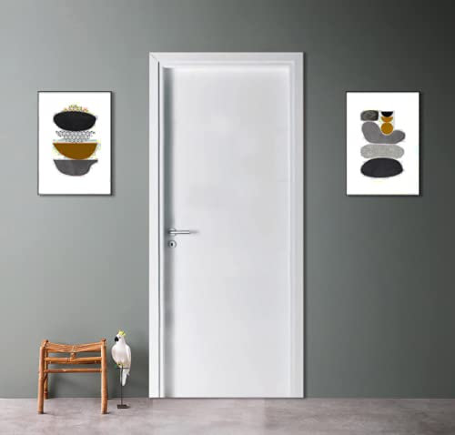 Porta in laminato BIANCO con telaio e mostre WATER RESISTANT