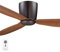LUCCI AIR Deckenventilator Airfusion Radar, Ventilator inkl. Fernbedienung, extrem flacher Deckenlüfter, Ø 132 cm
