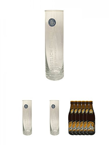 Fürstlich Drehna Bierglas mit 0,3L Eichstrich für Odin Trunk 3 Stück + Odin Trunk Honigbier 6 x 0,5 Liter