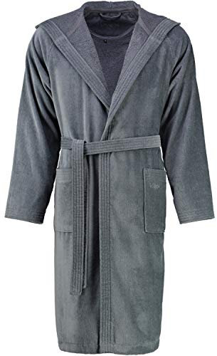 Vossen Bademäntel unisex Kurzmantel mit Kapuze Texas flanell - 7400 XS