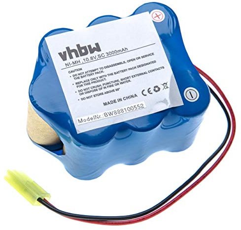 vhbw Akku kompatibel mit Zepter 9P130SCR | 9P130SCS, LMG-310, 9P-130SCR, 9P-130SCS Staubsauger (3000 mAh, 10,8 V, NiMH)