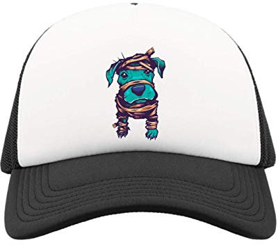 Iprints Mummy Bandages Blue Dog Trucker Baseball Cap One Size