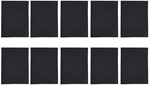 POFET 10 STK. Großer Selbstklebender wasserdichter Nylon Reparatur Patches Selbstklebende Nylon Patches wasserdichte Reparatur Patches Für Jacken Grundstoffkissen Regenschirm, Schwarz und Blau