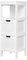 Mondeer Bathroom Cabinet with 2 Drawers Storage Unit Modern Wooden Floor Cabinet for Bathroom, 30 x 30 x 89 cm (L x W x H), White
