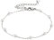 Heideman Armband Elula Damen aus Edelstahl silber farbend poliert Armkette für Frauen mit Perle weiss
