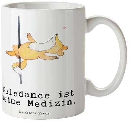 Mr. & Mrs. Panda Tasse Poledance - Geschenk, Tanzen, Hobby, Danke, Kaffeetassen, Pole Dance, Gewinn, Geschenk Tasse, Tanz, Designer Tasse,