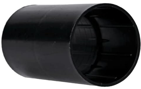 10 Stück Verbindungsmuffe Ø 50x100mm M50 PP für Kunststoff-Stangenrohr schwarz Voxura
