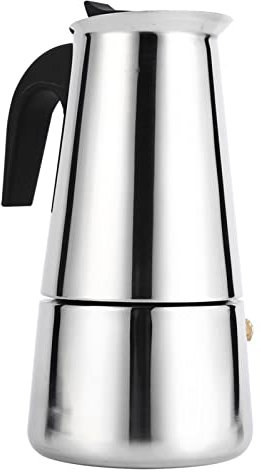 Jerliflyer Kaffeekanne, Moka Kanne GroßE KapazitäT HochtemperaturbestäNdige Kaffeemaschine FüR Alle Herdarten Geeignet Espresso Kaffee Mokka Espressokanne Und Mokkakanne (300ml)