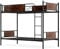 RELAX4LIFE Single Metal Bunk Bed, 3FT Loft Bed Frame with Ladder & Full-Length Safety Guardrail, No Box Spring Needed, Heavy-Duty High Bed Loft Sleeper for Adults Teens Kids