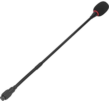 Micrófono de Podio de Cuello de Cisne Micrófono de Cuello de Cisne de 16,5 Pulgadas Flexible para Reuniones de Conferencias Micrófono de Condensador de Cuello de Cisne de Aleación de Aluminio