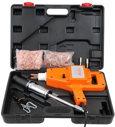 VEVOR Kit di Estrattore Riparazione per Carrozzeria 800VA Saldatrice per Rimozione delle Ammaccature Saldatore 36 x 10 x 23 cm, Strumenti per la Riparazione delle Ammaccature per Carrozzeria Autocarri