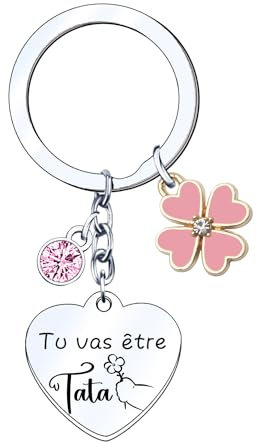 Annonce grossesse tata porte clef Cadeau tata veux tu être ma marraine cadeau annonce grossesse tata porte clef futur tata porte clef tata bts porte clef meilleure tata porte clef tu va être tata (2)