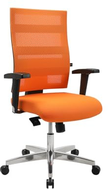 Topstar X-Pander Bürostuhl orange | Made in Germany | Ergonomisch | Drehstuhl, Schreibtischstuhl | höhenverstellbar | Geprüfte Sicherheit nach GS-Intertek