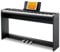 Donner Digital Piano Keyboard Velocity-Sensitive 88 Keys with Removable Piano Stand, Compact Beginner Home Electric Piano with Split Mode, LED Digital Tube for Display, and Triple Pedal DEP-08