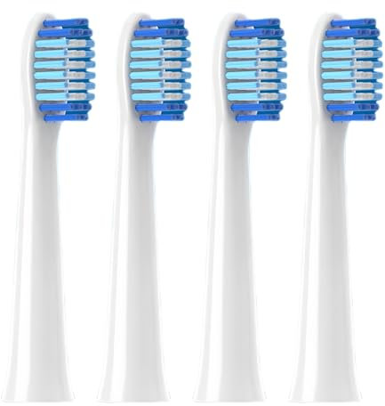 4 Pcs Generisch Ersatzbürstenköpfe kompatibel für Oralb Pulsonic Clean, Ersatzbürstenköpfe for braun oralb Pulsonic Slim
