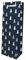 Christmas Bottle Bags, Pack of 2, Assorted Designs, 35.5cm Height (Navy)