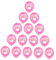 JOINPAYA 20St Kaninchen-Latexballon attraction wand polsterung Osterfest Dekoration raumdeko osterfestkulisse Folienballons zu Ostern Ballons dekorieren Ostern Latexballons Emulsion Rosa