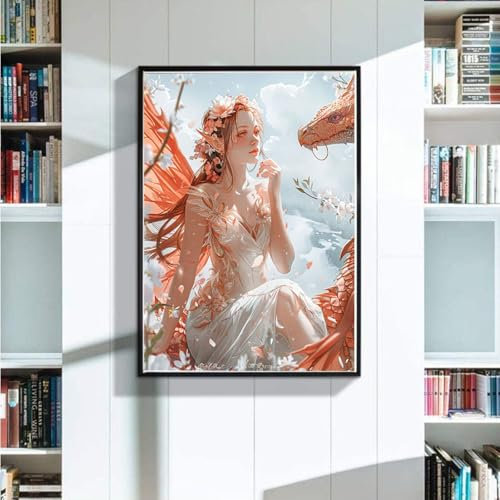 Diamond Painting Erwachsene, 5D Diamant Painting Bilder Anime, Diamond Painting Kinder DIY Full Eckige Drill Diamant Painting Tier mit Diamond Painting Zubehör für Zuhause WandDekoation 30x40 cm 4-E