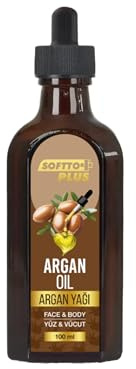 Softto+Plus Natürliches Pflegeöl für Gesicht & Körper | Feuchtigkeitsspendend, Regenerierend & Anti-Aging Hautpflege (Arganöl)