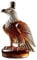 Eagle Crystal Whiskey Decanter – 13 cm Elegant Liquor Bottle with Air-Tight Metal Stopper, Bar Decor & Gift for Bourbon & Scotch Enthusiasts (Round Base)