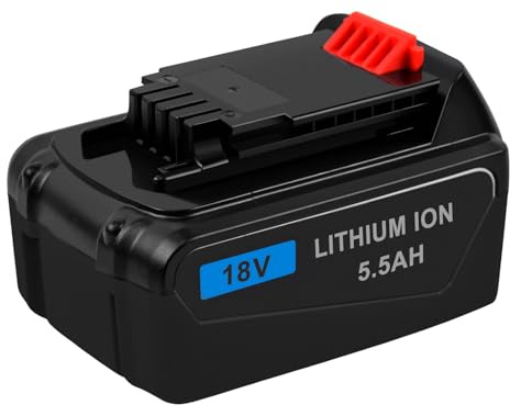 Awekamer 18V 5500mAh Li-ion Replacement Battery for Black & Decker BL4018-XE BL5018-XE BL1518 BL1318 BL2018 LBXR20 LBXR20B LBXR20-OPE LBXR2020 LB20 LBX20 LB2X4020 LST220