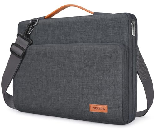 KIZUNA Laptop Tasche 17 17.3 Zoll Laptoptasche Notebook Hülle für 17 Lenovo IdeaPad 3i Gen 7/ThinkBook Plus 17/ASUS Vivobook 17/LG gram 17/17.3 Dell XPS 17/MSI 17/HP Schultertasche Wasserdichte,Grau