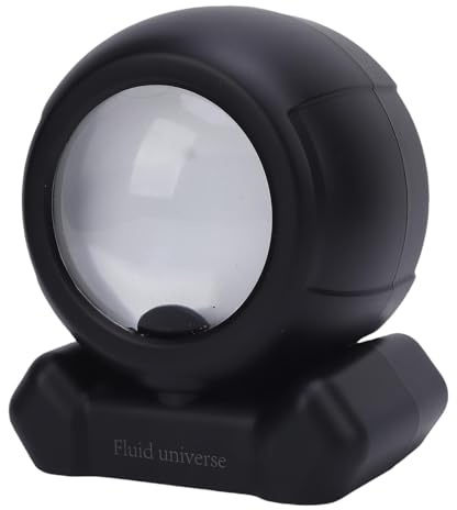 Luocute Altavoz de Fluido Magnético de Salida, Visualizador de Música Ferrofluid de Sonido Transparente, Ideal para Oficina en Casa, Diseño Elegante con Altavoces Incorporados (Black)