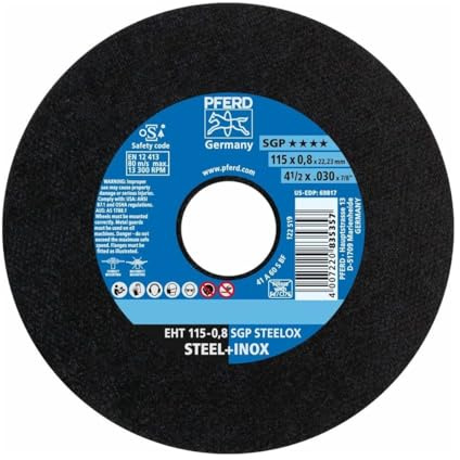 PFERD EHT1150, 8S 835357 Trennscheibe A60SSGP-I 115x0,8mm X-Slim, 115mm x 0.8mm