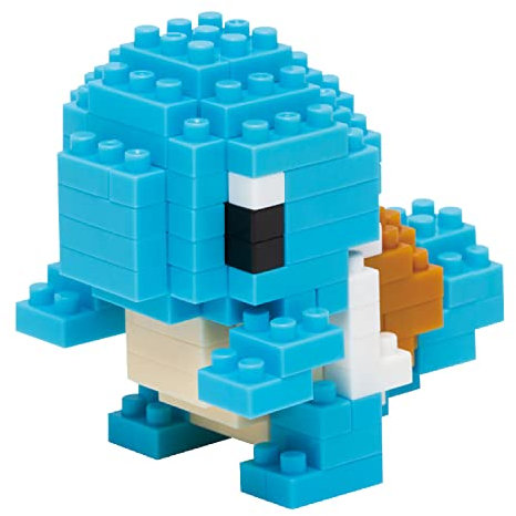 Nanoblock NBPM004 Pokemon Squirtle, Blue, Carapuce, Bandai