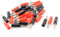 sourcing map Speaker Cable Wire 4mm Banana Connector Adapter Black Red 15 Pairs