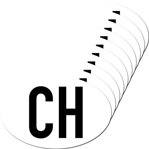 GreenIT Aufkleber Sticker Länderkennzeichen CH Schweiz Swiss Auto Pkw Bus LKW Anhänger Zeichen Symbol (10)