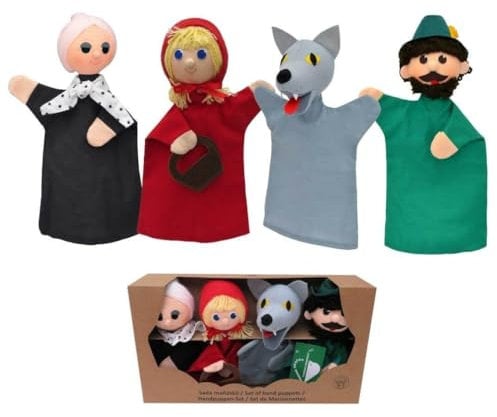 MUBRNO 22757B Rotkäppchen Box Handpuppen, Mehrfarbig