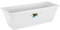 elho Barcelona Balkonkasten 40 - Übertopf für Balkon & Außen - Ø 39.5 x H 16.0 cm - Weiß/Weiss