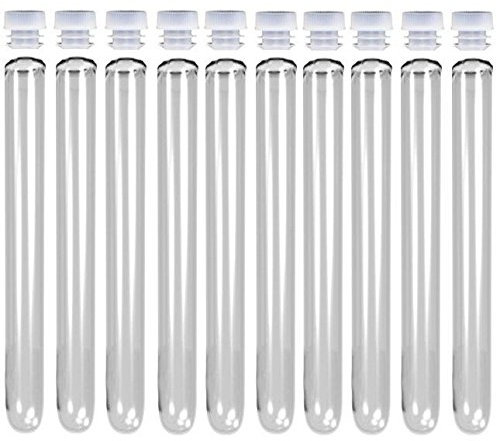 10 X Plastic Test Tubes W/Caps 20Ml For Shots (150Mmx16Mm) Shot Glass Jager