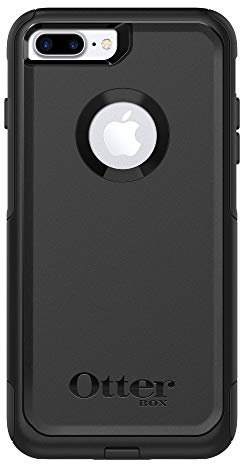 OtterBox iPhone 8 PLUS & iPhone 7 PLUS (ONLY) Commuter Series Case - BLACK, Slim & Tough, Pocket-Friendly, with Port Protection