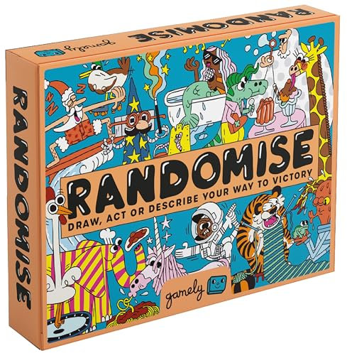 Randomise: The hilarious family-friendly party game Age 8+ of acting, drawing and describing that lets you decide how to play