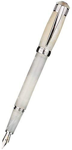 Cleo Skribent Patronen-Füllhalter Aura, Perlmutt-marmoriert, 14Kt Goldfeder: fein (F)