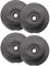Bad Company Hantelscheiben 30/31 mm Kunststoff 20kg I Gewicht Set 4 x 5 kg I Gewichte für Langhantel und Kurzhantel