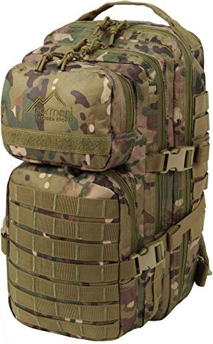 normani US Assault Pack Small, Rucksack, 25 Liter Farbe Multitarn