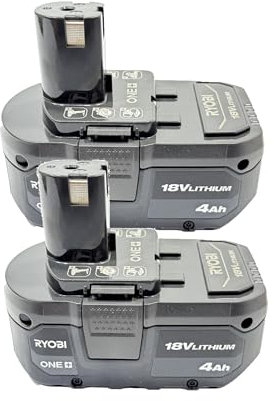 Ryobi - Batterie haute capacité ONE+ lithium-ion 4,0 Ah de 18 volts (paquet de 2)