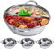 Olla de cocina de 30/32 cm, olla de pato mandarina, herramienta de cocina de acero inoxidable, doble olla de inducción Shabu (30 cm)